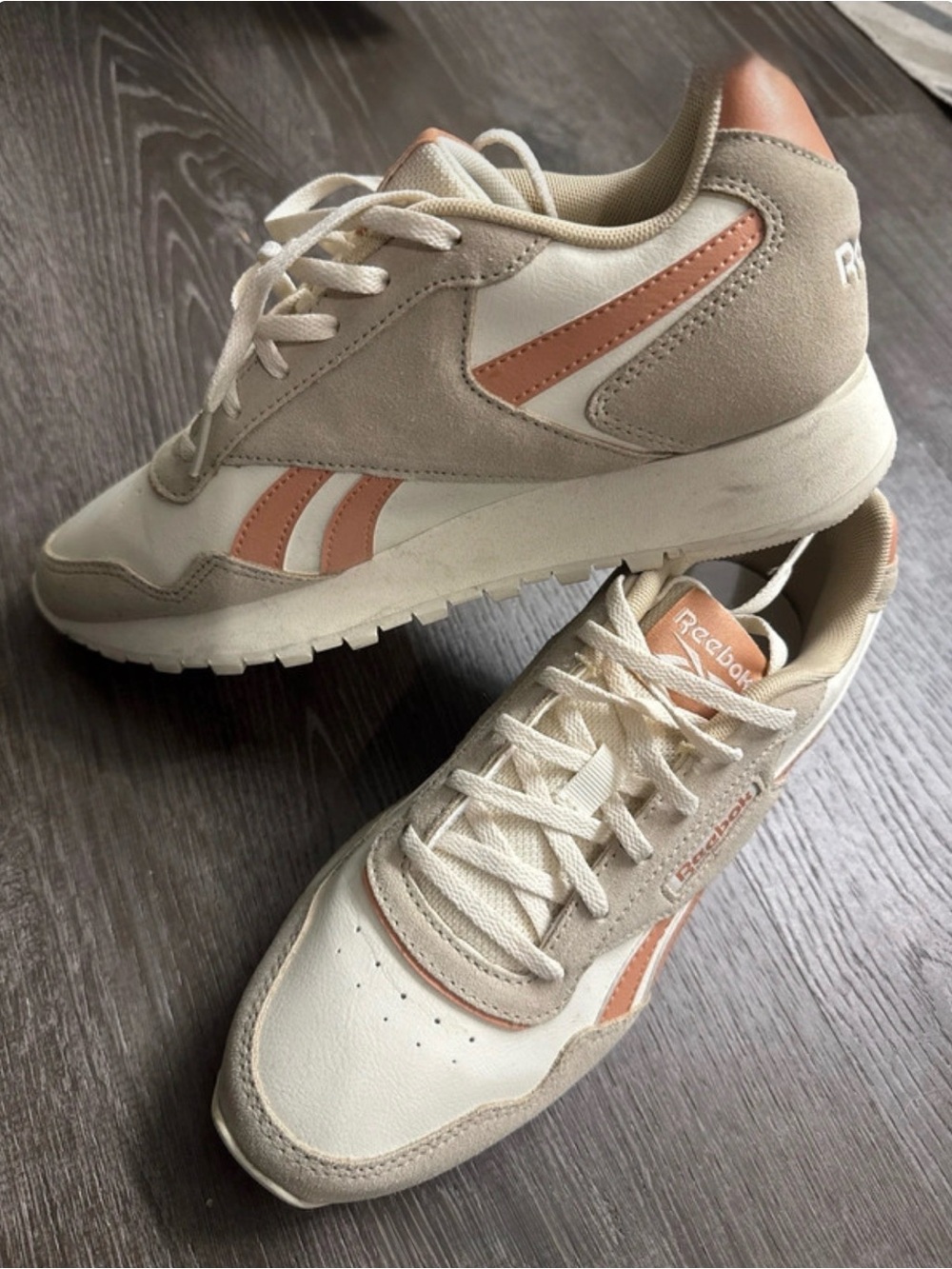 Reebok Women's Cream & Tan Retro Sneakers